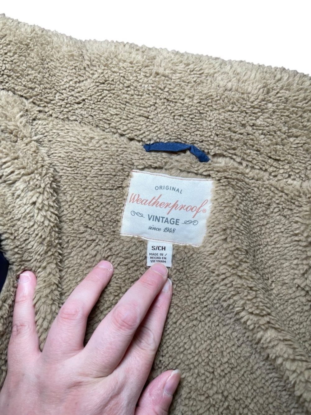 Original Weatherproof Vintage Women's Sherpa Lined Quilted Long Coat Size Small - Picture 12 of 16